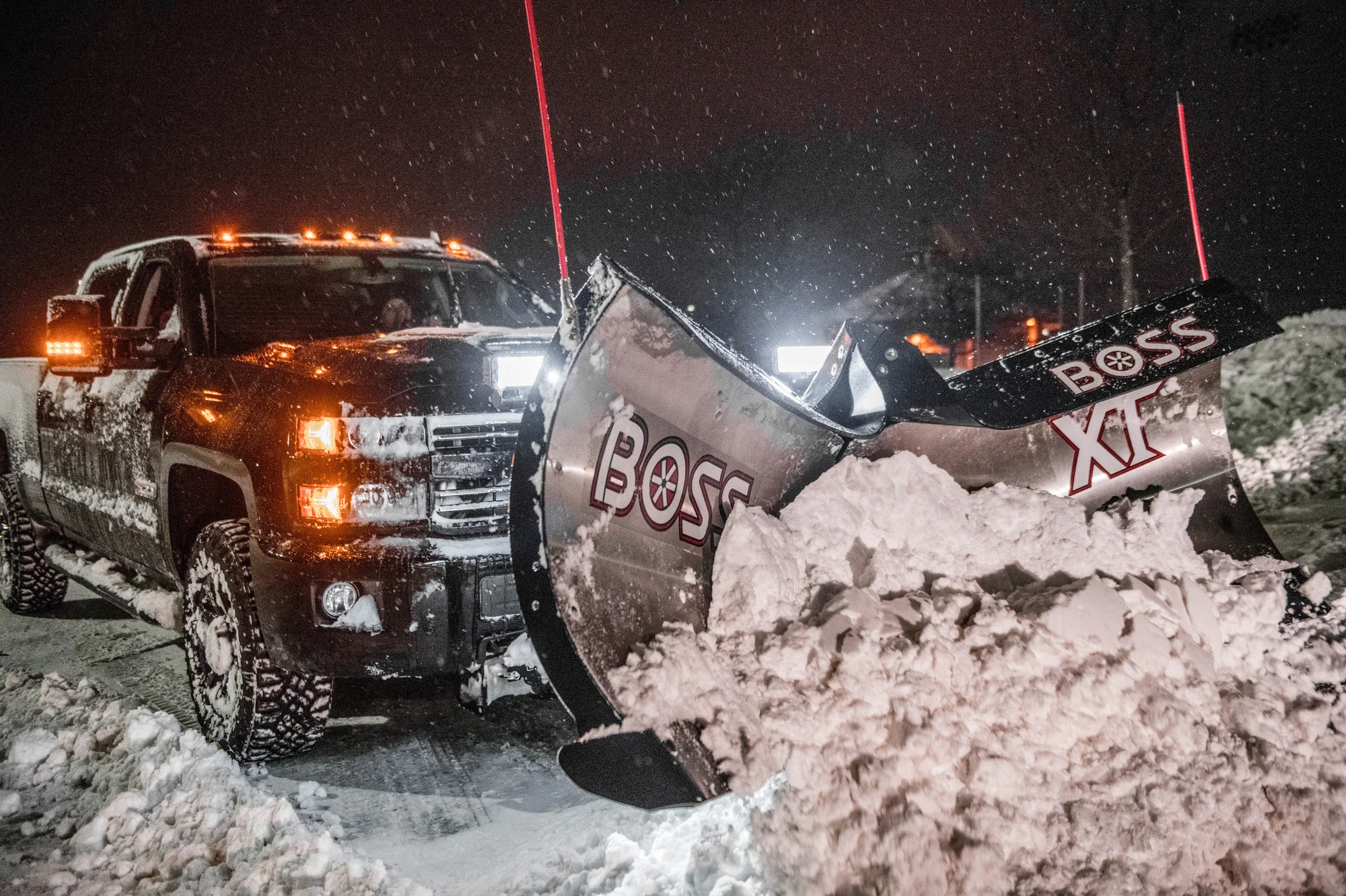 Boss 4 ft Poly Straight Blade Compact Vehicle Plow STB13759B