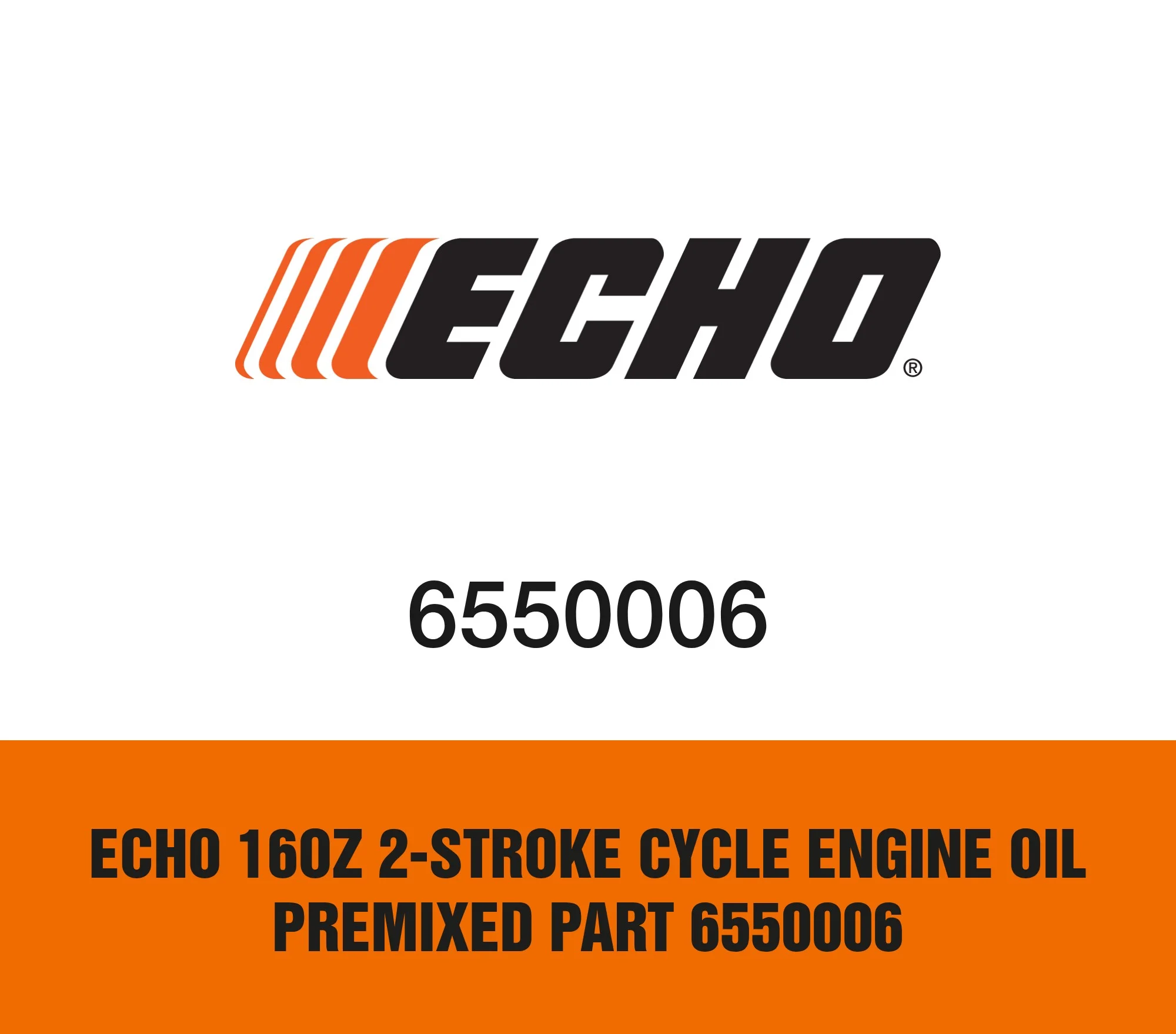 Echo 16oz 2-Stroke Cycle Engine Oil Premixed Part 6550006