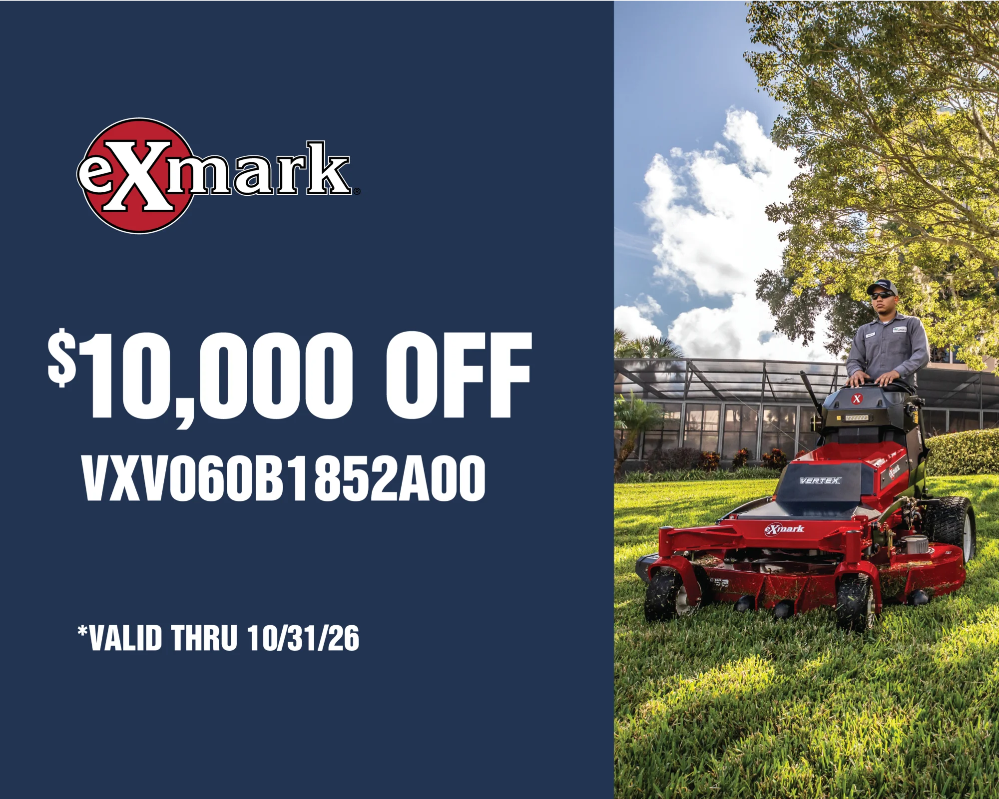 Exmark Vertex V Series Stand-On Lawn Mower VXV060B1852A00