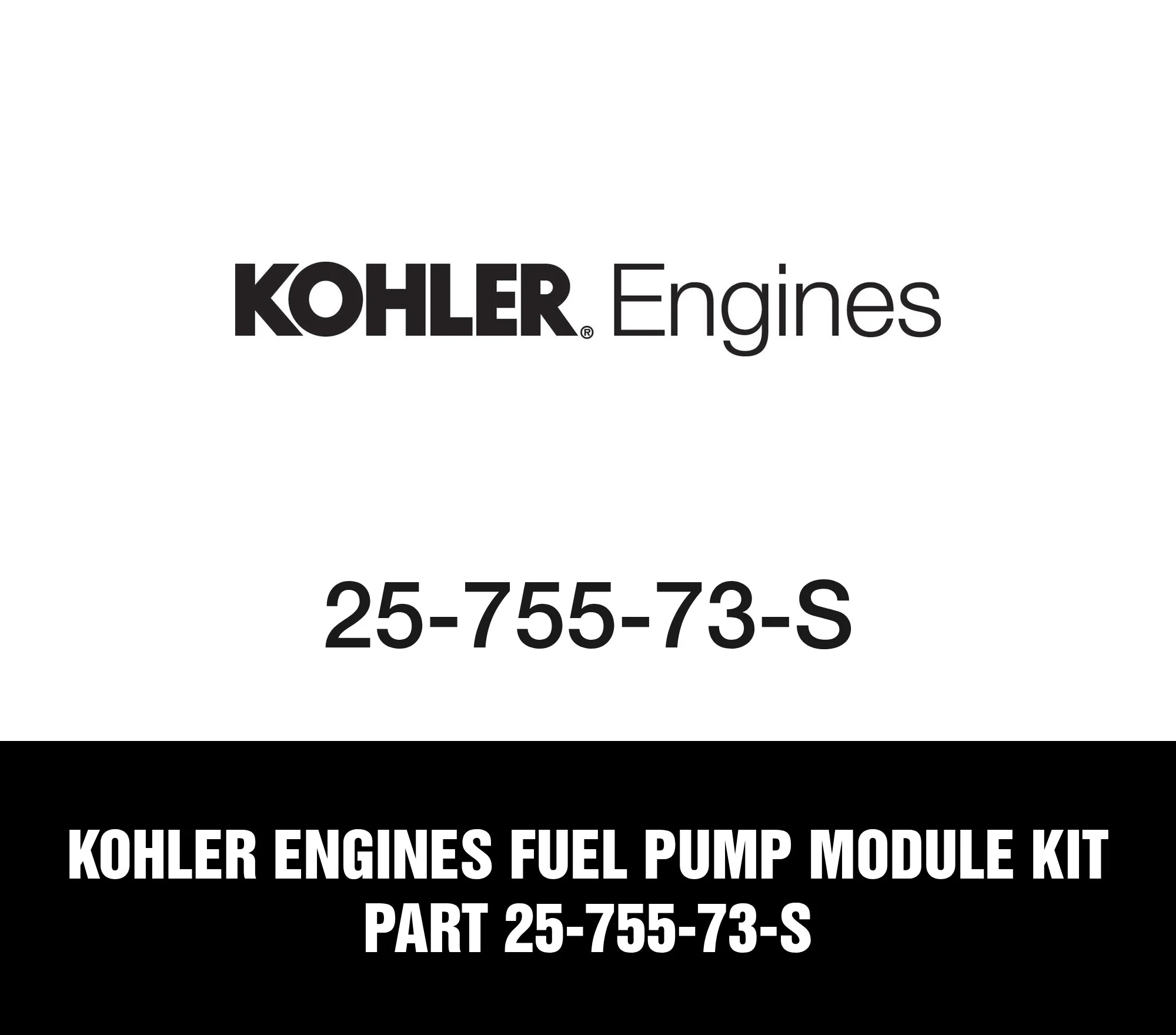 Kohler Engines Fuel Pump Module Kit Part 25-755-73-S