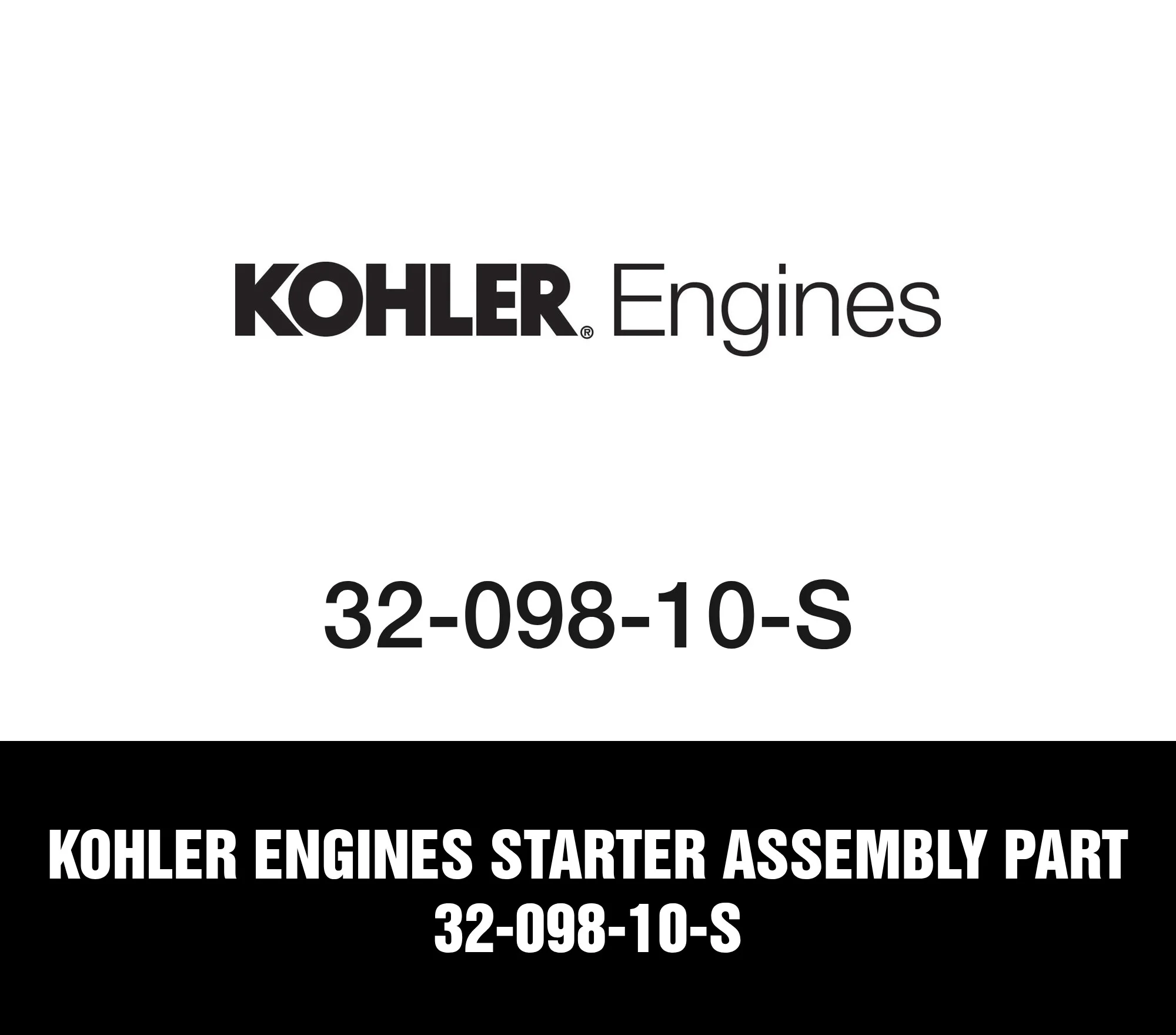Kohler Engines Starter Assembly Part 32-098-10-S
